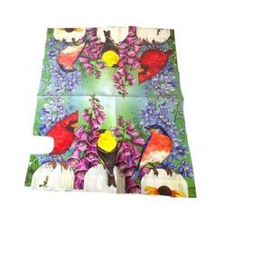 Spring Mailbox Cover Fence Post Birds Spring Magnetic Cardinal Bluebird Flowers